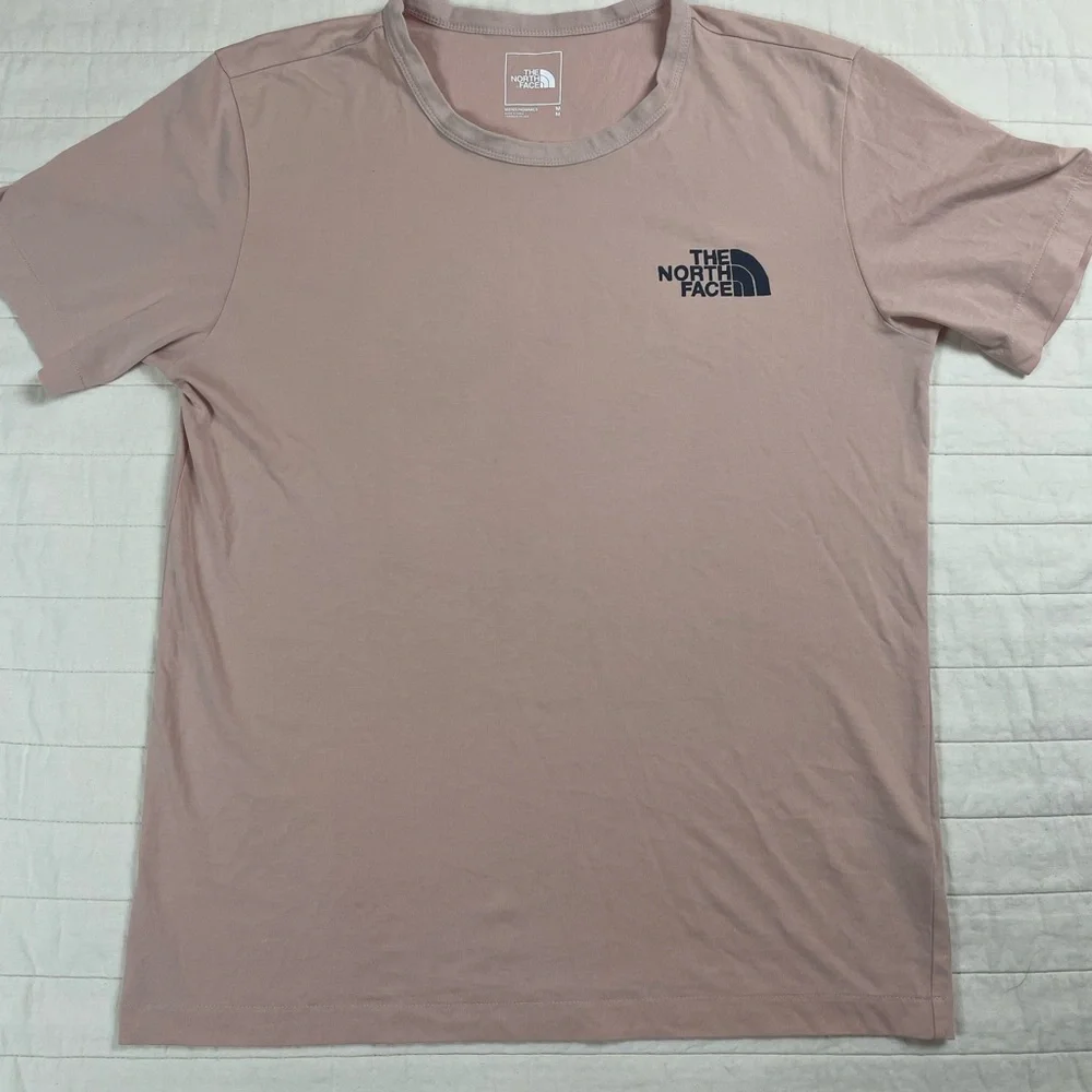 The North Face Pink/Peach Peace Sign Graphic Tee Men’s Medium
